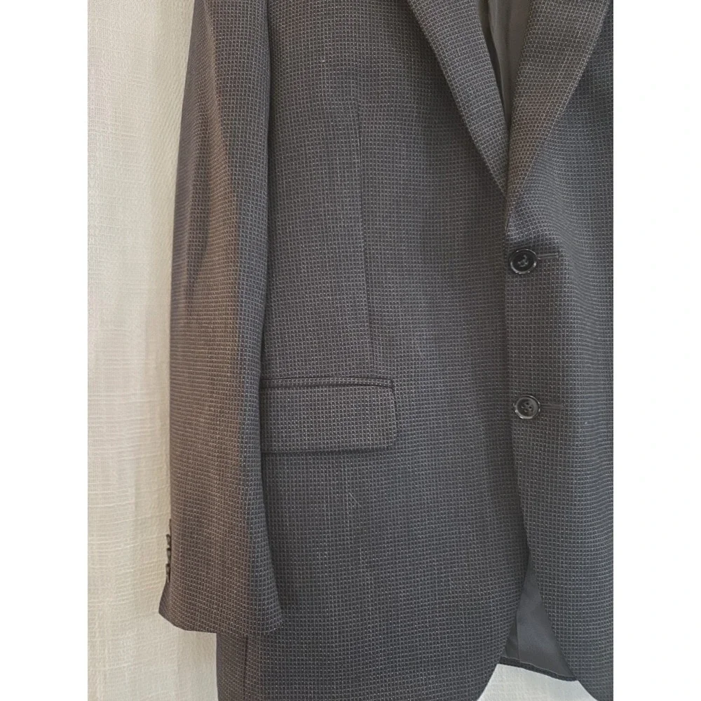 Peter Millar Charcoal Dark Gray  100% Wool Suit Coat Jacket Blazer Men's 42R